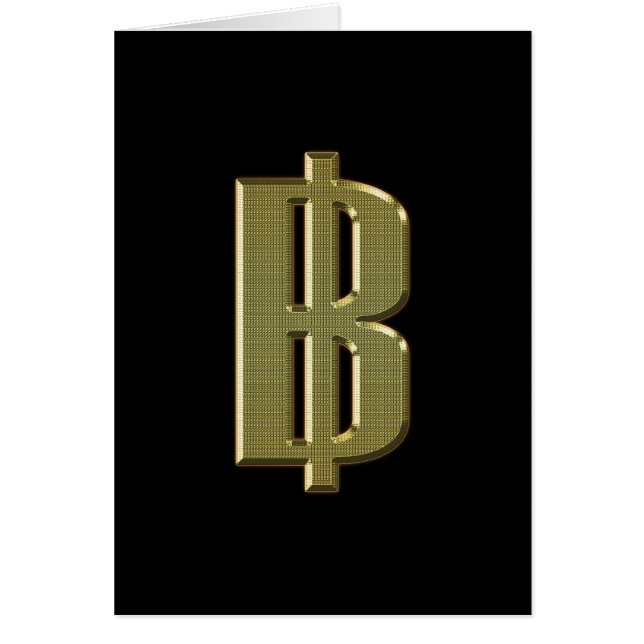 GOLDEN BAHT SIGNER ฿ devises thaïlandaises ฿ (Devant)