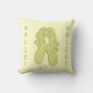 Golden Ballet Slippers American Mojo Pille Kissen