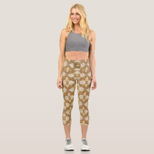 Golden Barock Capri Leggings