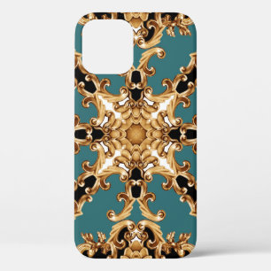 Golden barocke, luxuriöse Ornament-Design. Case-Mate iPhone Hülle