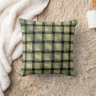 Golden Basket Weave Kissen