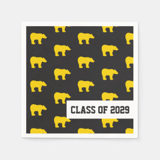 Golden Bear Graduation Party Serviette