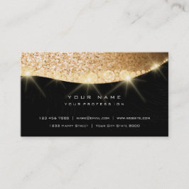 Golden Beauty Funkelnd Diamond Glitzer Gloria Visitenkarte