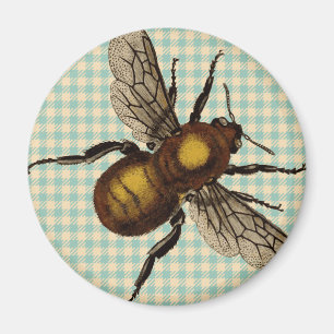 Golden Bee Kunst Magnet