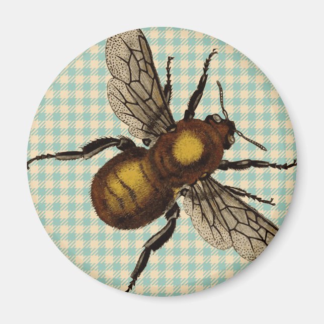Golden Bee Kunst Magnet (Vorne)