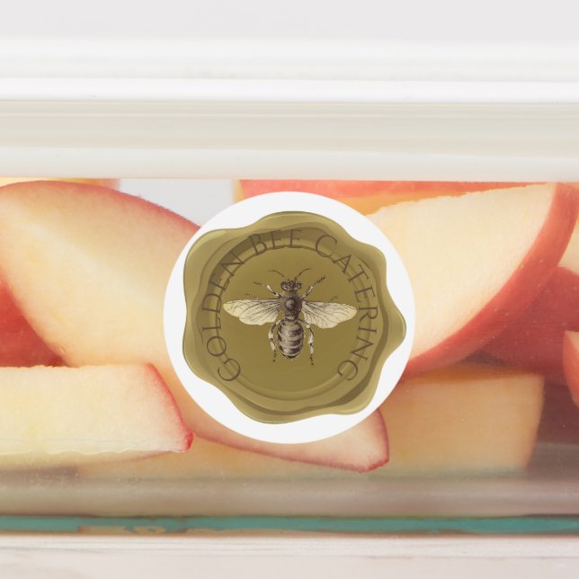 Golden Bee Personalisierte Imitate Wax Siegel Labe Etiketten (Befestigt)