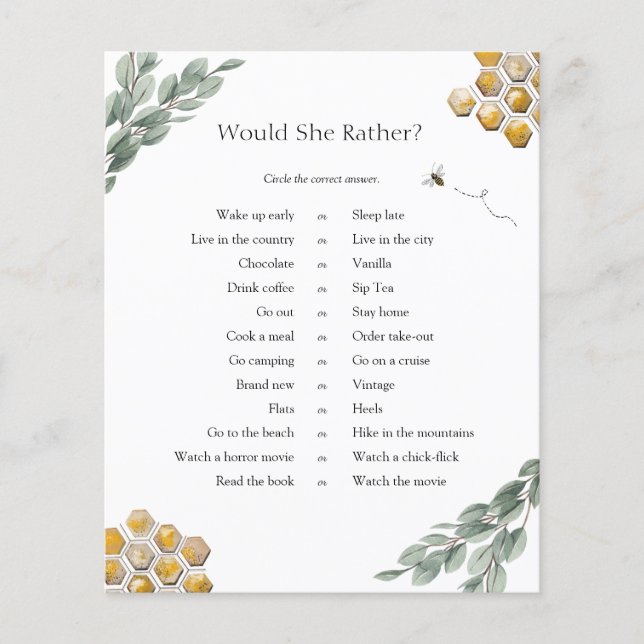 Golden Bee und Eucalyptus würden sie eher spielen (Vorderseite)