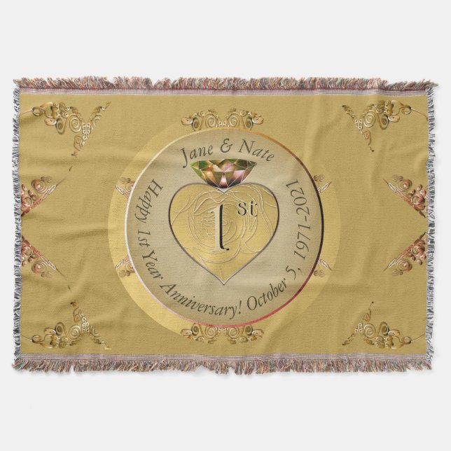 Golden bei der Hochzeit zum 1./50. Decke (Vorderseite)