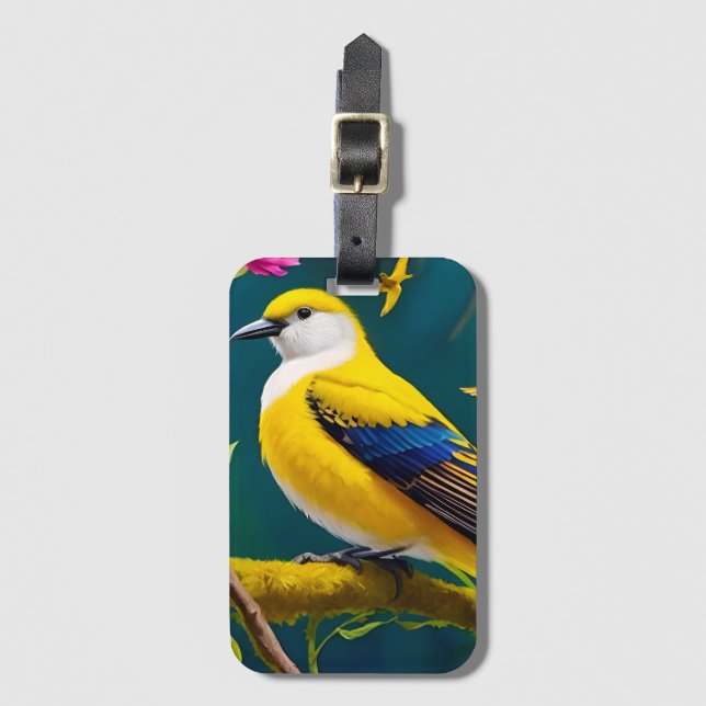Golden Bird Gepäckanhänger (Vorderseite Vertikal)