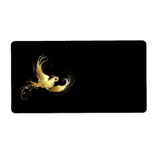 Golden Bird im schwarzen Hintergrund (Vorne)