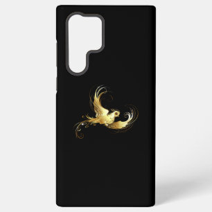 Golden Bird im schwarzen Hintergrund Samsung Galaxy Hülle