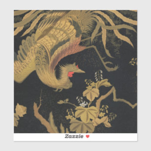Golden Bird Japanische Klassik Antike Aufkleber