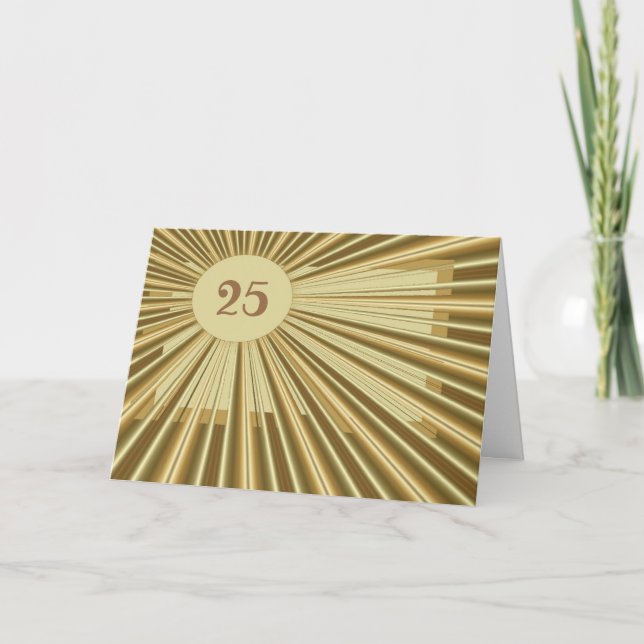 Golden Birthday Card Karte (Vorderseite)