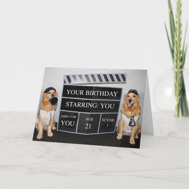 Golden Birthday Movie Directors Karte (Vorderseite)