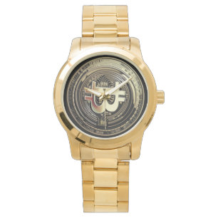 Golden Bitcoin Armbanduhr