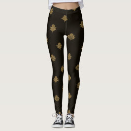 Golden Black Leggings Pattern