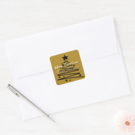 Golden Black Sticker