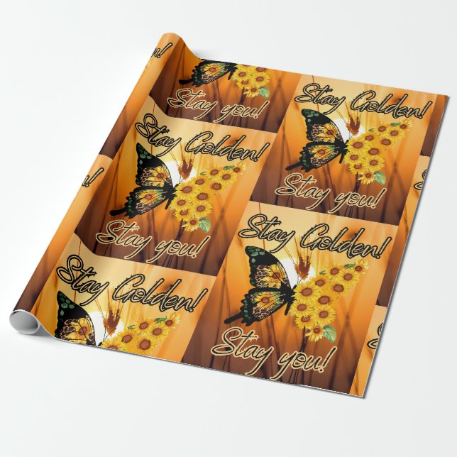 Golden bleibe, Bleibe dir Geschenkpapier (Ungerollt)
