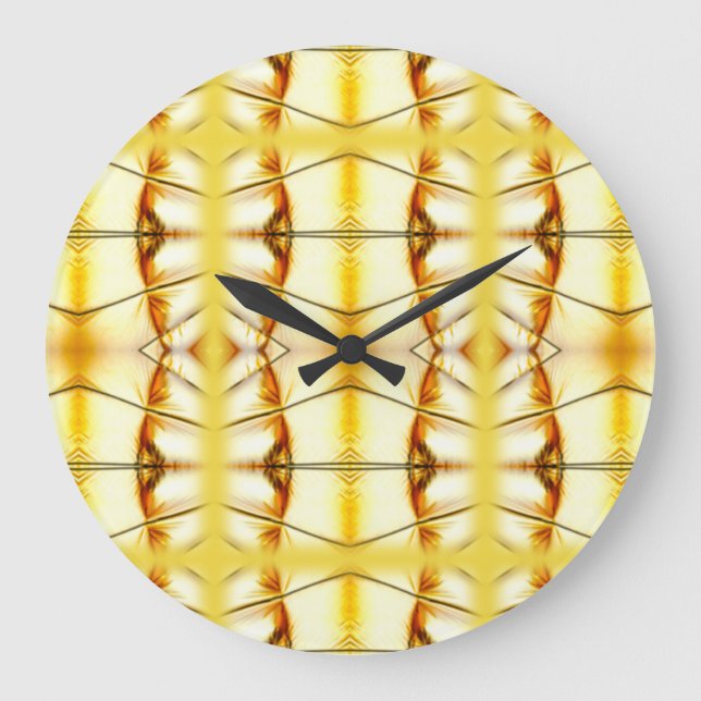 Golden Bling Große Wanduhr (Vorderseite)
