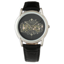 Golden Bliss: Elegant Floral Happy
