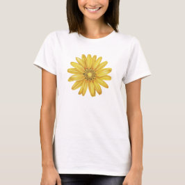 Golden Bloom - Elegantes Blumendesign T-Shirt