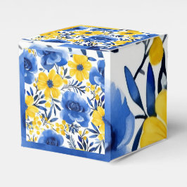 Golden Bloom Gift Cube Geschenkschachtel