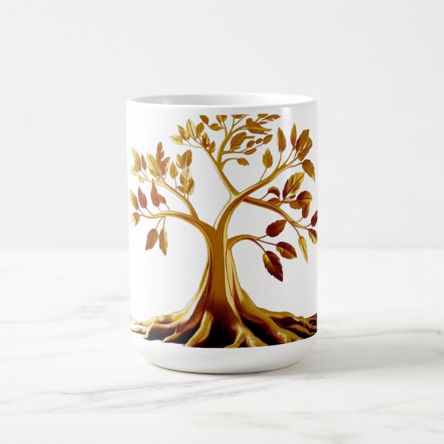 Golden Bloom Klassische Tasse (Mittel)