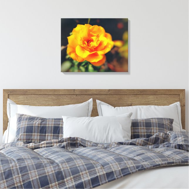 Golden Bloom Leinwanddruck (Insitu (Schlafzimmer))
