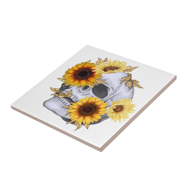 GOLDEN BLOOM SKULL FLIESE (Seite)