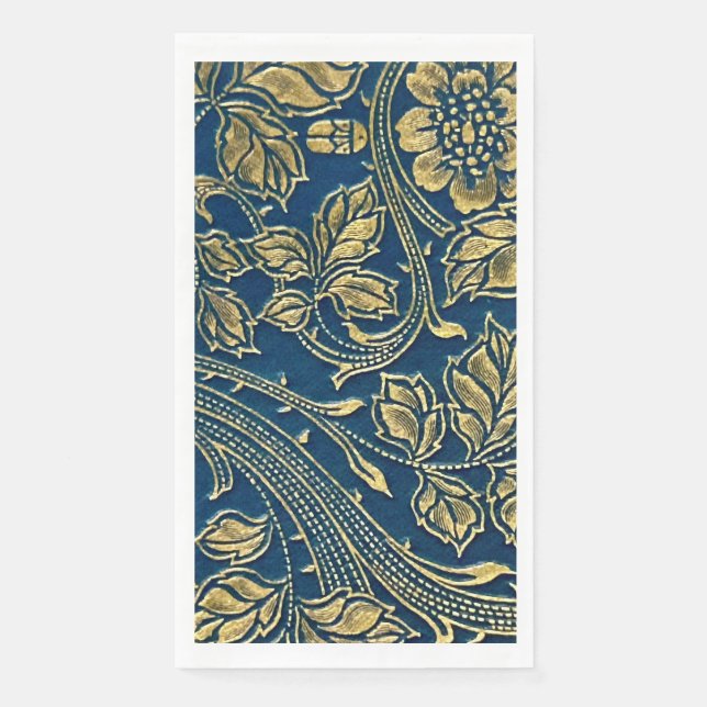 Golden Blossom Elegance  Serviette (Vorderseite)