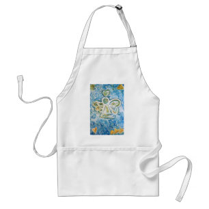 Golden Blue Angel Apron Schürze