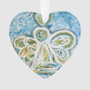 Golden Blue Angel Art Cadeau de vacances