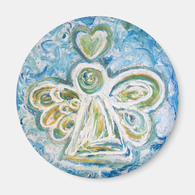 Golden Blue Angel Magnet (Vorne)