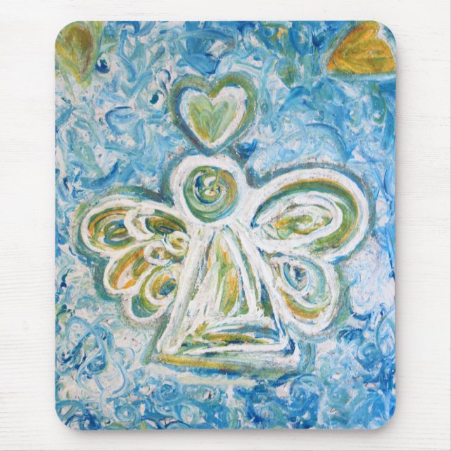 Golden Blue Angel Mousepad (Vorne)