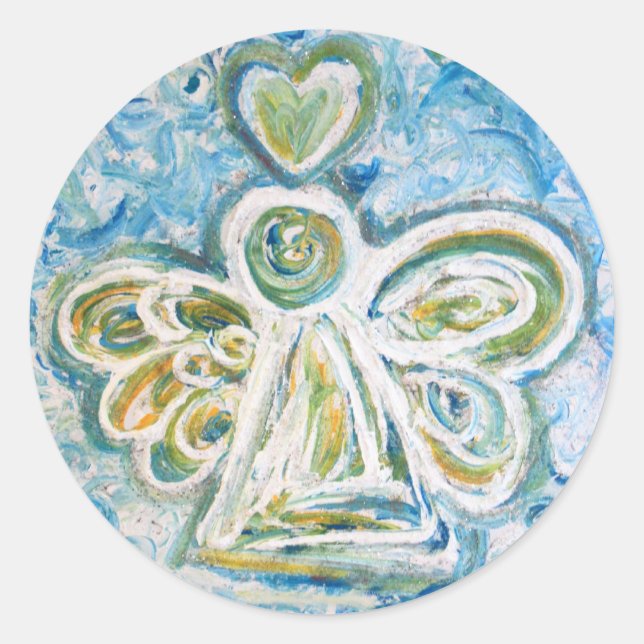 Golden Blue Angel Sticker (Vorderseite)