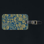 Golden Blue Elegance Gepäckanhänger<br><div class="desc">Travel in style with this durable,  customizable luggage tag,  featuring high-quality materials,  a secure strap,  and a personalized design to make your suitcase easy to spot.</div>
