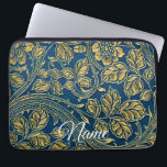Golden Blue Elegance Laptopschutzhülle<br><div class="desc">Keep your gadgets organized and protected with this durable,  stylish,  and customizable electronics bag,  designed for travel,  work,  and everyday use with ample storage for cables,  chargers,  and accessories.</div>