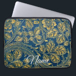 Golden Blue Elegance Laptopschutzhülle<br><div class="desc">Keep your gadgets organized and protected with this durable,  stylish,  and customizable electronics bag,  designed for travel,  work,  and everyday use with ample storage for cables,  chargers,  and accessories.</div>