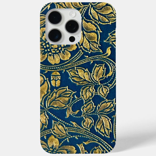Golden Blue Eleganz  Case-Mate iPhone Hülle (Rückseite)