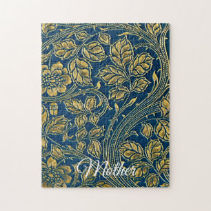 Golden Blue Eleganz Puzzle