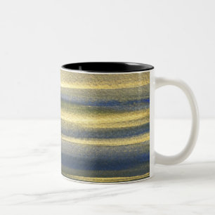 Golden Blue Lines Black 325 ml Mug à deux tons
