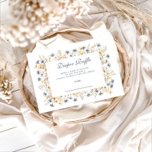 Golden Blue Wildflower Diapper Raffle