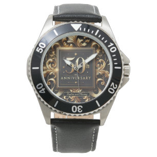 Golden Blüh: 50-jähriges Design Armbanduhr