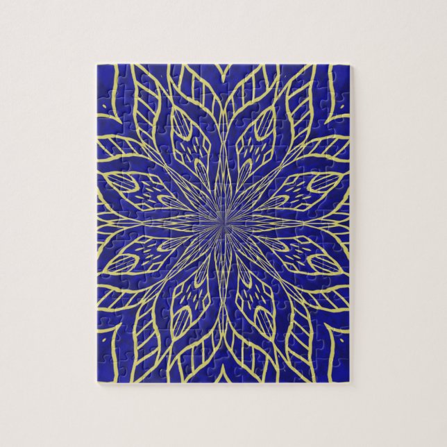 Golden Blume Mandala (Vertikal)