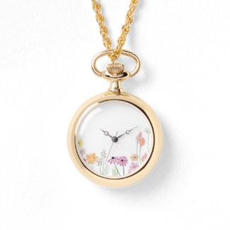 Golden Blume Timex Armbanduhr