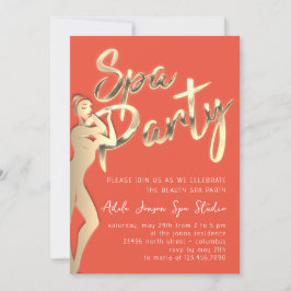 Golden Body WELLNESS-CENTER Party Sofort Download  Einladung