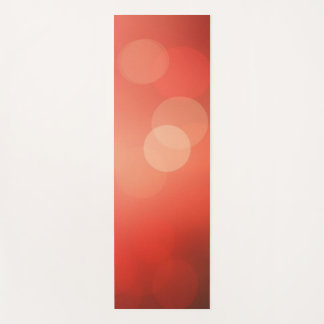 Golden Bokeh über Orange Red Yogamatte