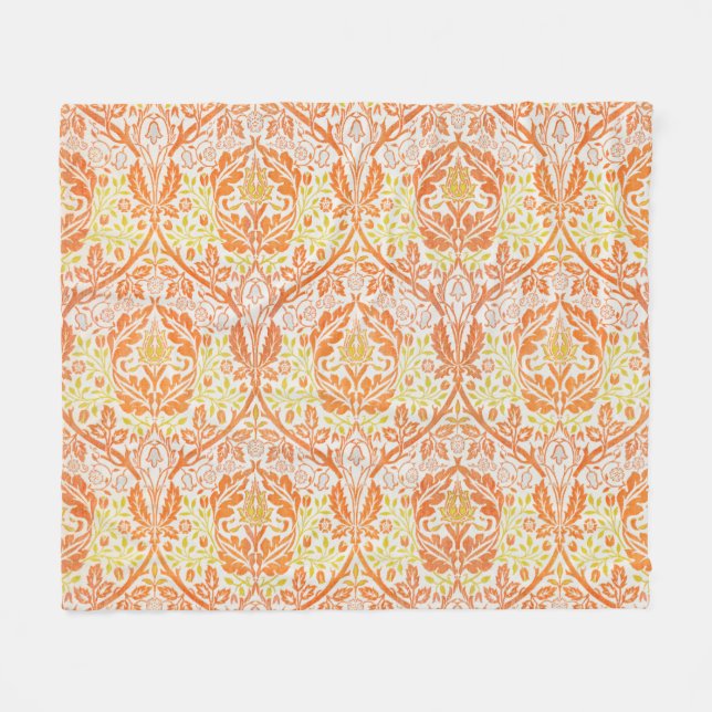 Golden Bough Pattern (von William Morris) Fleecedecke (Vorderseite (Horizontal))