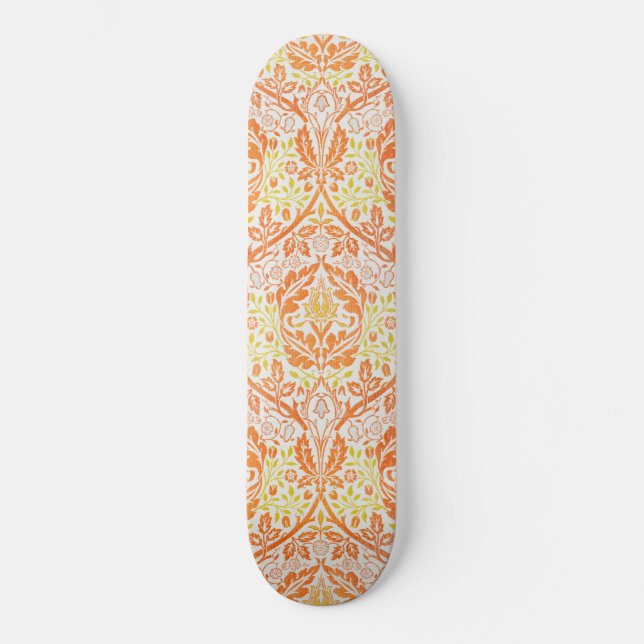 Golden Bough Pattern (von William Morris) Skateboard (Vorderseite)