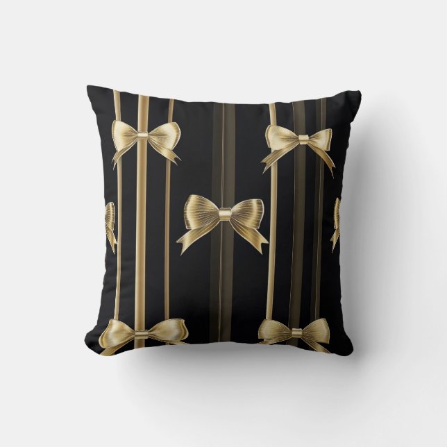 Golden Bow Charm Pillow Kissen (Vorderseite)